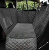 Premium pet car seat cover in a vehicle, providing comfort for dogs and protection against dirt and scratches.